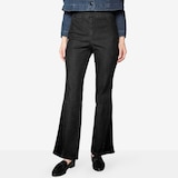 Hailey Lyn Flare Leg Mix Denim Pull-On Jean
