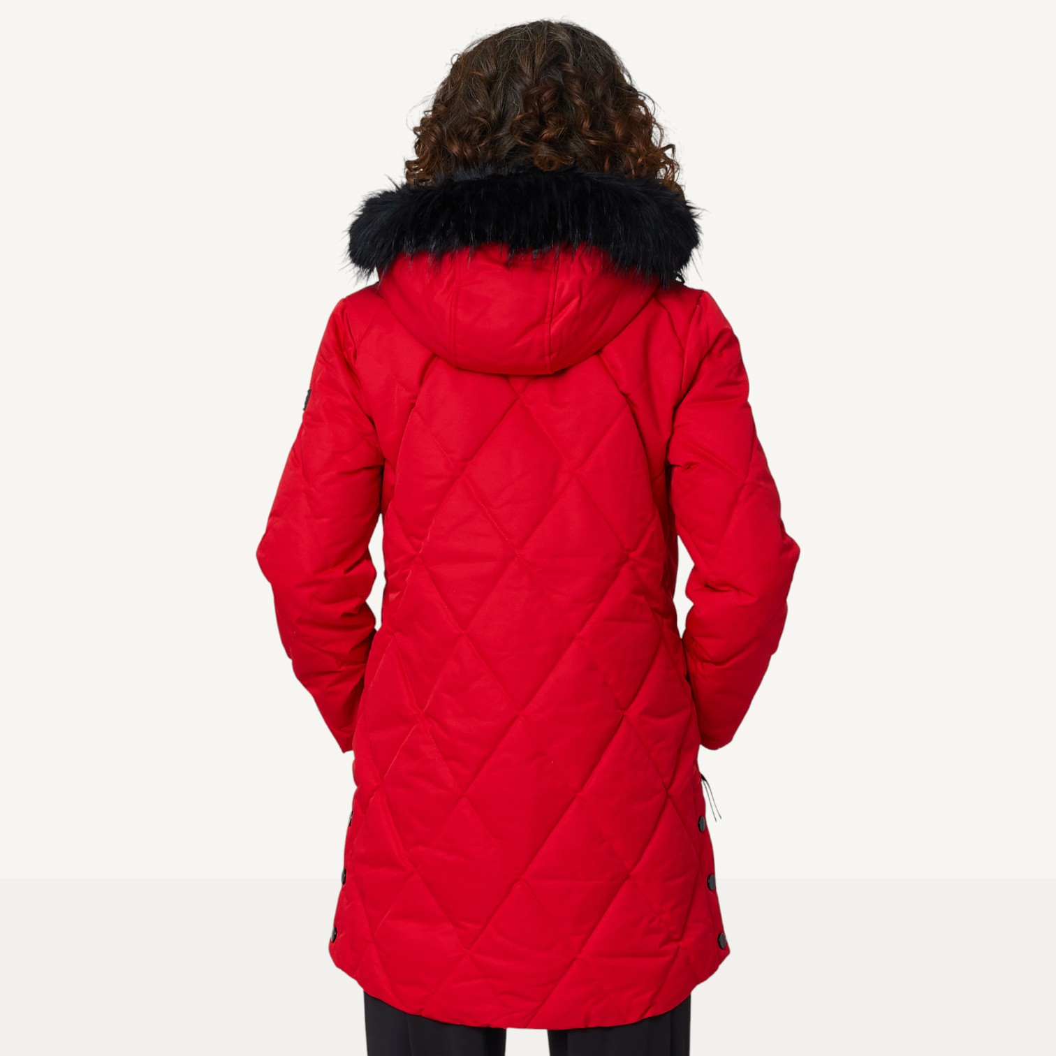 Arctic Expedition Quilted Jacket with Detachable Hood and Fixed