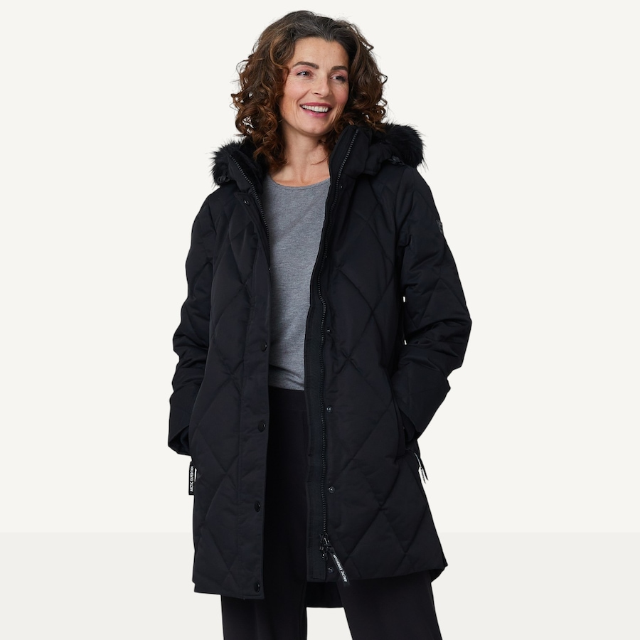 Image 529063_BLK.jpg, Product 529-063 / Price $319.88, Arctic Expedition Quilted Jacket with Detachable Hood and Fixed Fur Trim from Arctic Expedition on TSC.ca's Fashion department