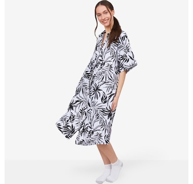 Cuddl Duds Button Front Getaway Caftan