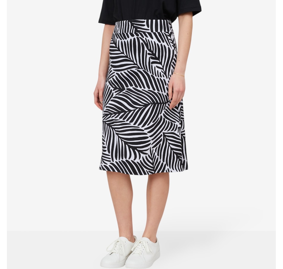 Image 529075_BLKPM.jpg, Product 529-075 / Price $14.33, Cuddl Duds Flexwear Midi Skirt from Cuddl Duds on TSC.ca's Fashion department