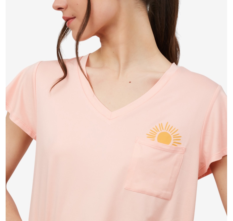 Image 529077_ALTMORE3.jpg, Product 529-077 / Price $44.88, Cuddl Duds Cool and Airy Pocket Full of Sunshine PJ Set from Cuddl Duds on TSC.ca's Fashion department