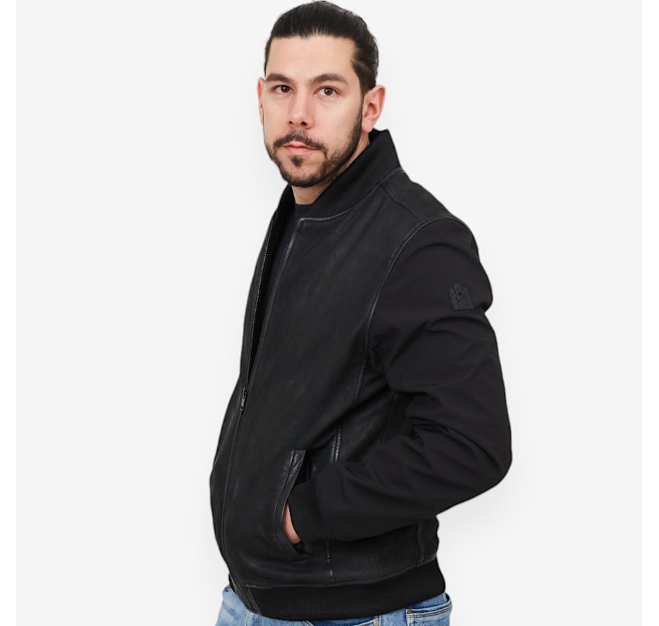 Image 529095_ALTMORE1.jpg, Product 529-095 / Price $295.00, Mauritius Men's Tech Sleeve Bomber Jacket from Mauritius on TSC.ca's Fashion department