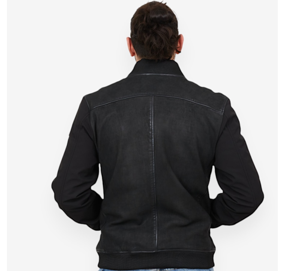 Image 529095_ALTMORE2.jpg, Product 529-095 / Price $295.00, Mauritius Men's Tech Sleeve Bomber Jacket from Mauritius on TSC.ca's Fashion department