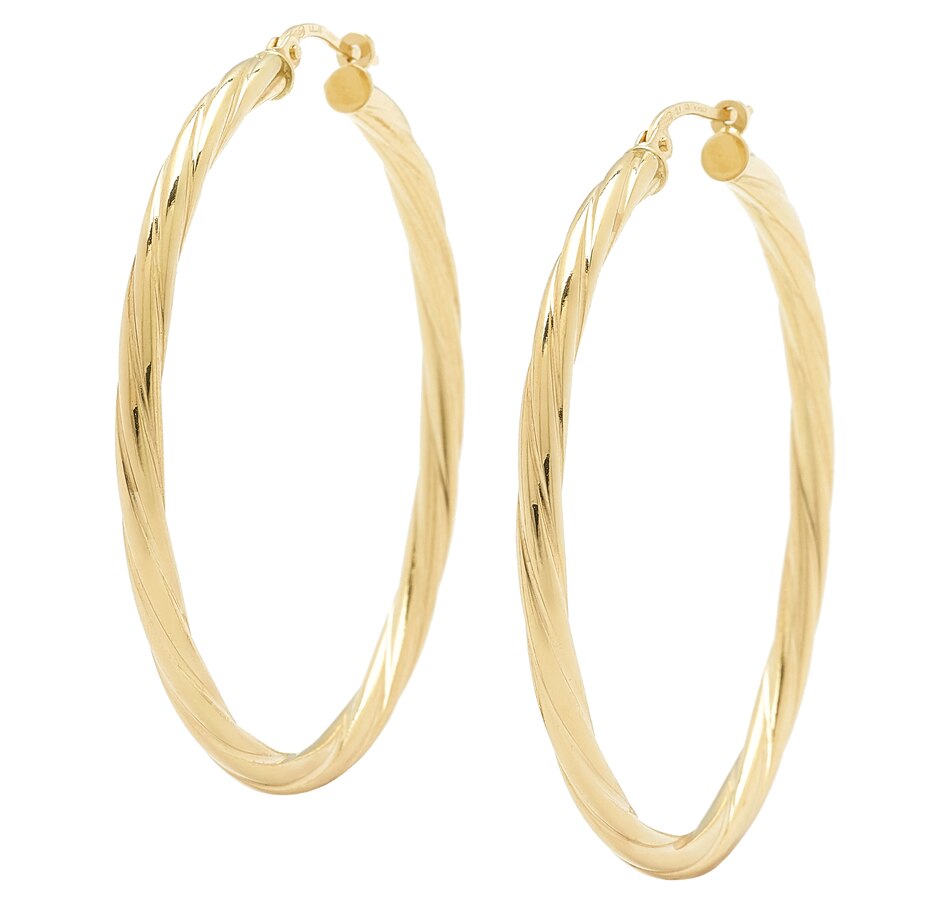 tsc.ca - Uno A Erre 18K Yellow Gold Torchon Twisted Hoop Earrings