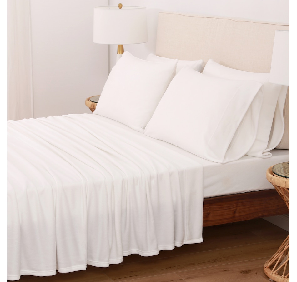 Image 543189_WHT.jpg, Product 543-189 / Price $29.33, Berkshire Blanket Polarfleece 6 Piece Sheet Set With Bonus Pillowcases from Berkshire on TSC.ca's Home & Garden department