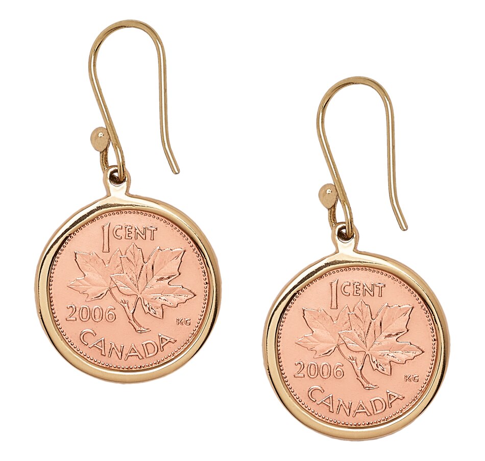 Image 544943.jpg, Product 544-943 / Price $33.99, Alchemía by Charles Albert Canadian Penny Earrings from Alchemia by Charles Albert on TSC.ca's Jewellery department