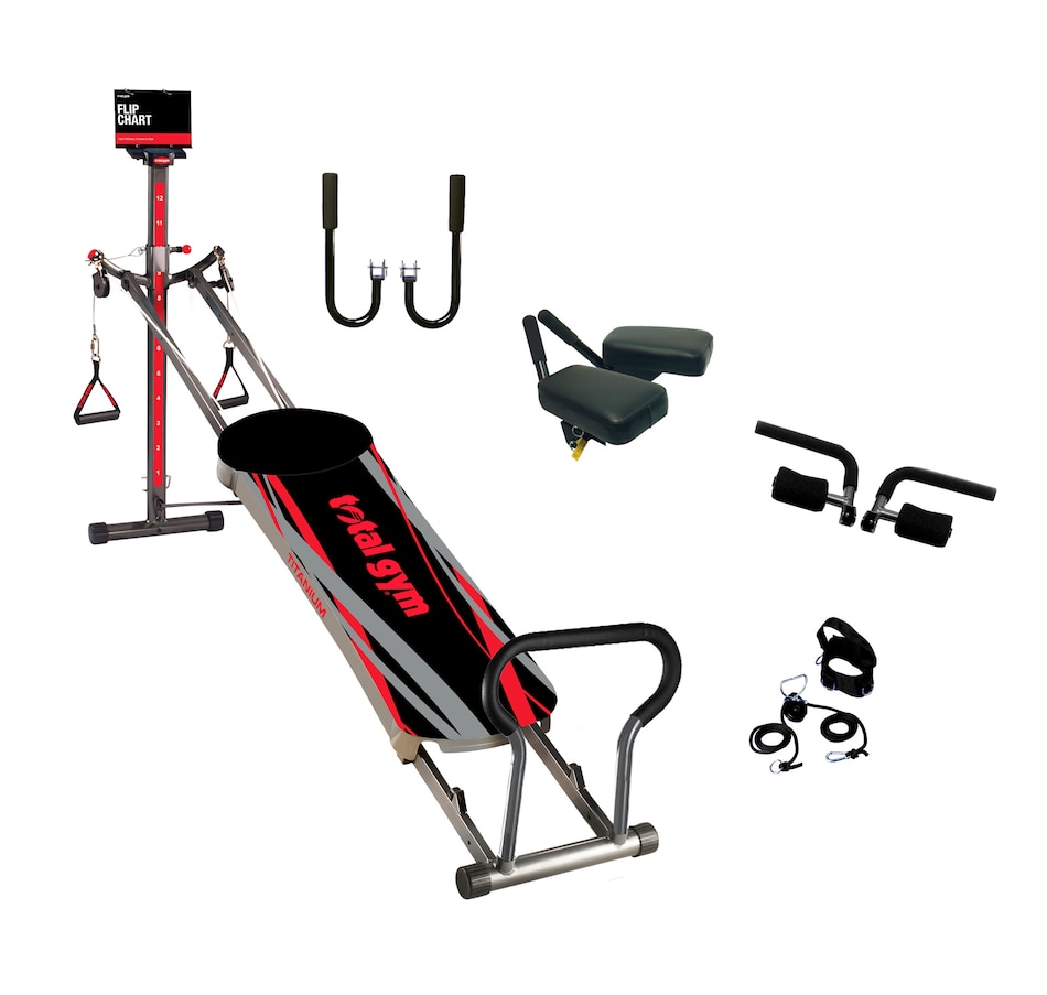 Health & Fitness - Exercise & Fitness - Strength & Weight Training - Home  Gyms & Benches - Total Gym Titanium Bundle with 4 DVDs and Exercise Flip  Chart - Online Shopping for Canadians