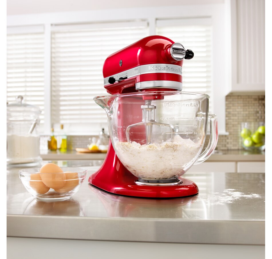 KitchenAid® Artisan® Design Series 5 Quart Tilt-Head Stand Mixer with Glass  Bowl & Reviews