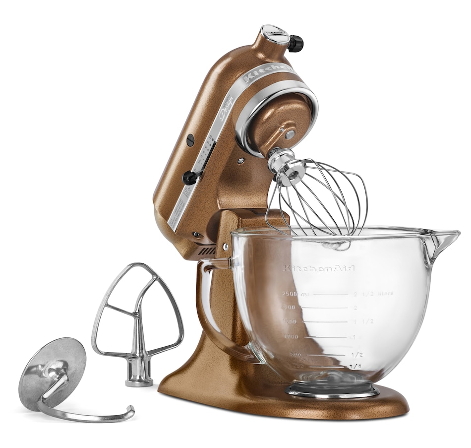 KitchenAid® Artisan® Design Series 5 Quart Tilt-Head Stand Mixer with Glass  Bowl & Reviews