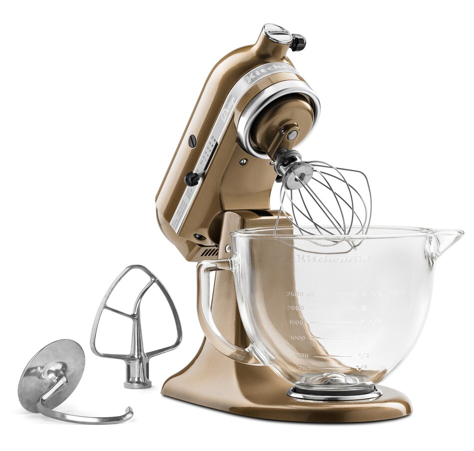 Image 551878_TOF.jpg, Product 551-878 / Price $494.99, KitchenAid Artisan Design Series 5-Quart Tilt-Head Stand Mixer with Glass Bowl on TSC.ca's department
