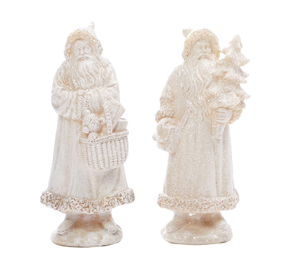 Image 551903.jpg, Product 551-903 / Price $36.99, Holiday Memories Shimmering Country Estate Santas (Set of 2) from Holiday Memories on TSC.ca's Home & Garden department