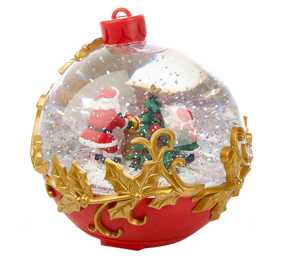 Image 551924_ALTMORE1.jpg, Product 551-924 / Price $46.99, Holiday Memories 6.5" LED Santa in Ornament Water Globe from Holiday Memories on TSC.ca's Home & Garden department