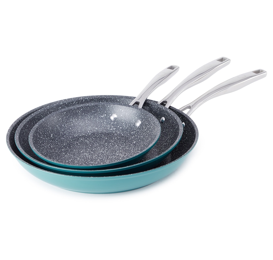 Curtis Stone Dura-Pan Nonstick 3-piece Frypan Set