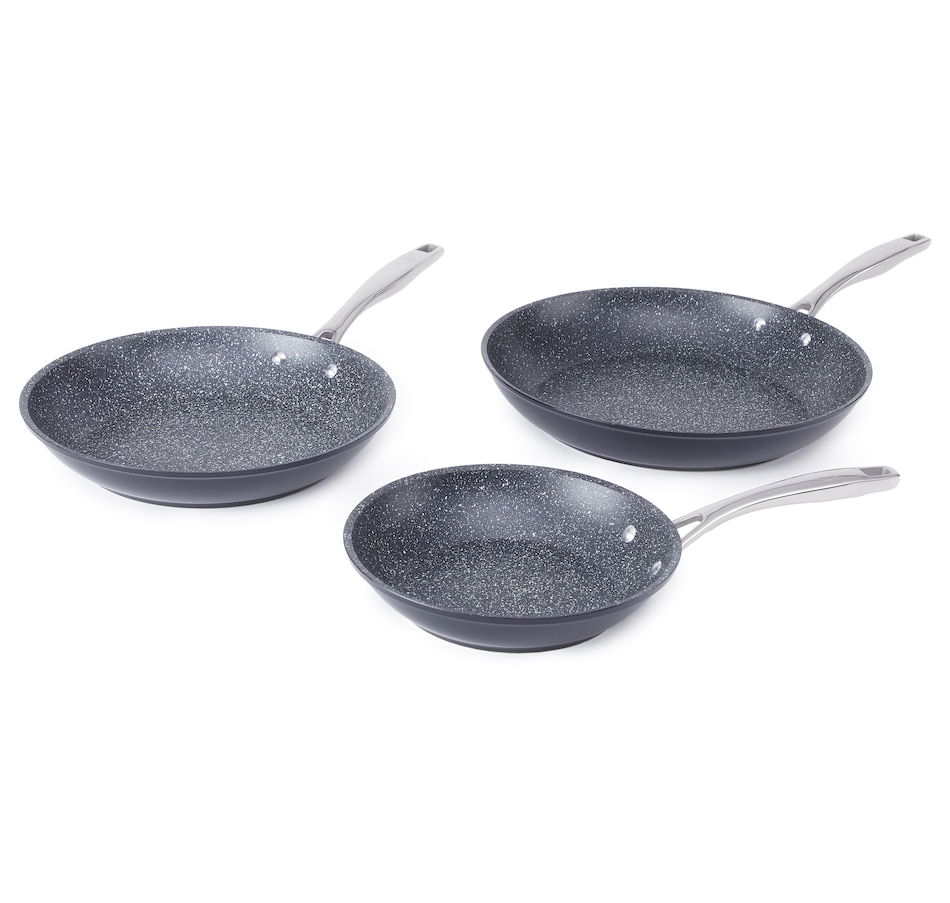 Curtis Stone 3-piece Dura-Pan+ Frypan Set with Gift Boxes