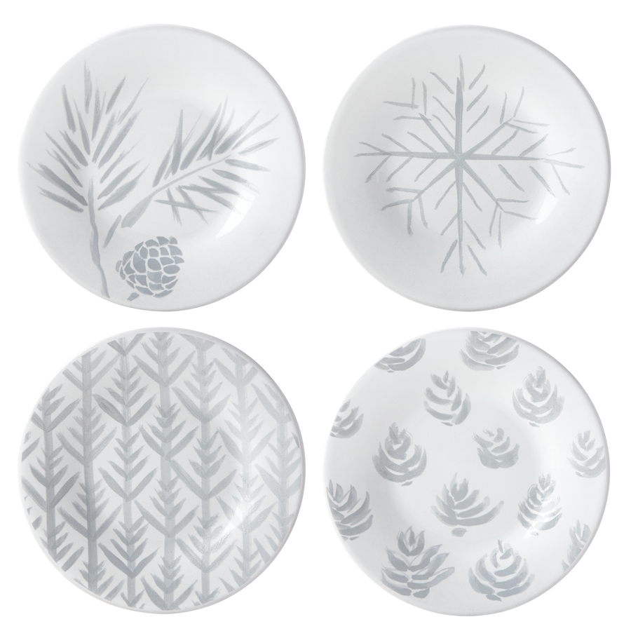 Image 553046.jpg, Product 553-046 / Price $49.99, Lenox Alpine Carved Assorted Tidbit Plates - Set of 4 from Lenox on TSC.ca's Home & Garden department