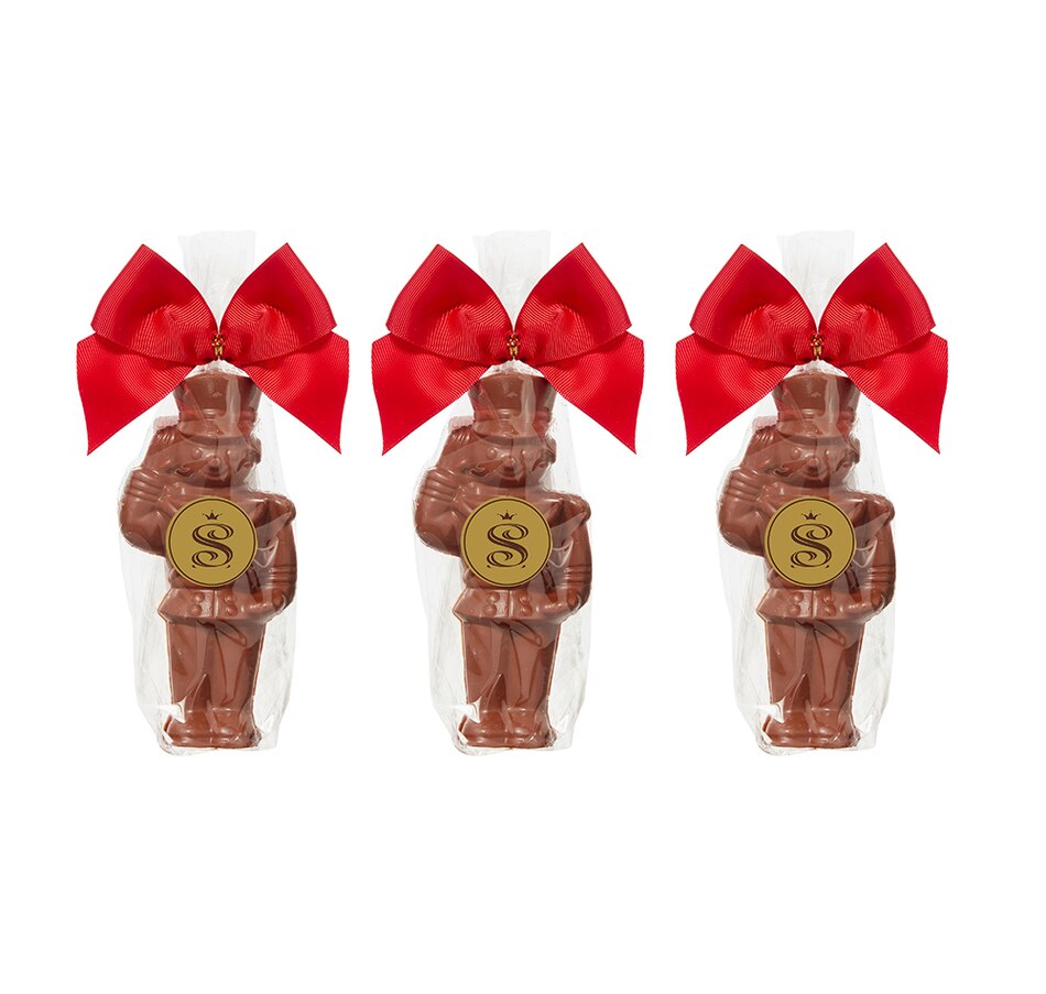 Image 553584.jpg, Product 553-584 / Price $16.99, Saxon Chocolates Milk Chocolate Nutcrackers - Set of 3 from Saxon Chocolates on TSC.ca's Kitchen department