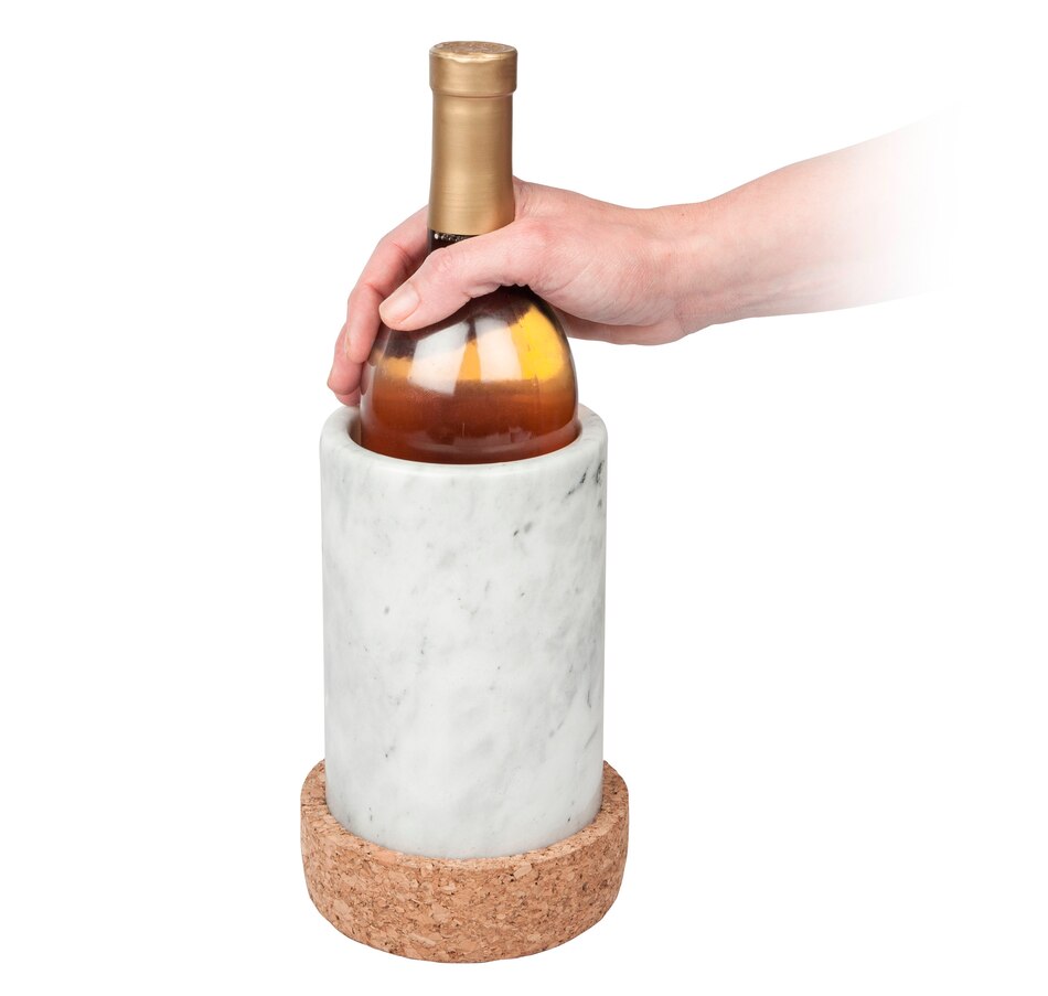 Image 554292_ALTMORE3.jpg, Product 554-292 / Price $44.99, Final Touch Marble Wine Bottle Chiller with Cork Base from Final Touch on TSC.ca's Kitchen department