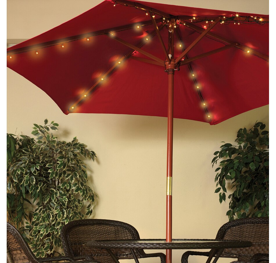 Image 554689_ALTMORE1.jpg, Product 554-689 / Price $22.33, 72-Count Solar Warm White LED Umbrella Light Set on TSC.ca's Home & Garden department