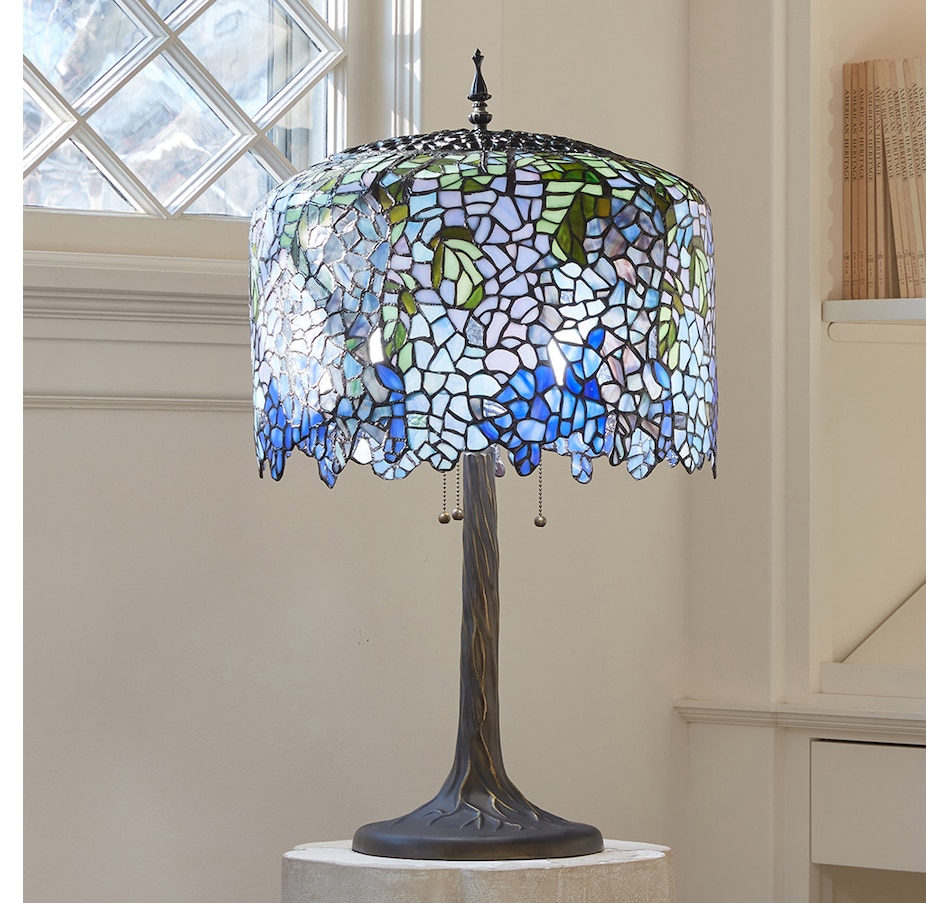 Image 554888_ALTMORE10.jpg, Product 554-888 / Price $999.99, Tiffany Style Stained-Glass Grand Wisteria Table Lamp (29.5"H) from Tiffany Style Lighting on TSC.ca's Home & Garden department