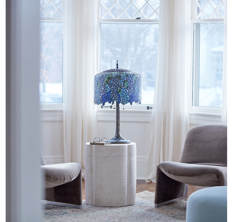 Image 554888_ALTMORE2.jpg, Product 554-888 / Price $999.99, Tiffany Style Stained-Glass Grand Wisteria Table Lamp (29.5"H) from Tiffany Style Lighting on TSC.ca's Home & Garden department