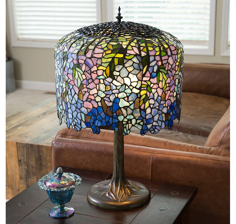 Image 554888_ALTMORE3.jpg, Product 554-888 / Price $999.99, Tiffany Style Stained-Glass Grand Wisteria Table Lamp (29.5"H) from Tiffany Style Lighting on TSC.ca's Home & Garden department