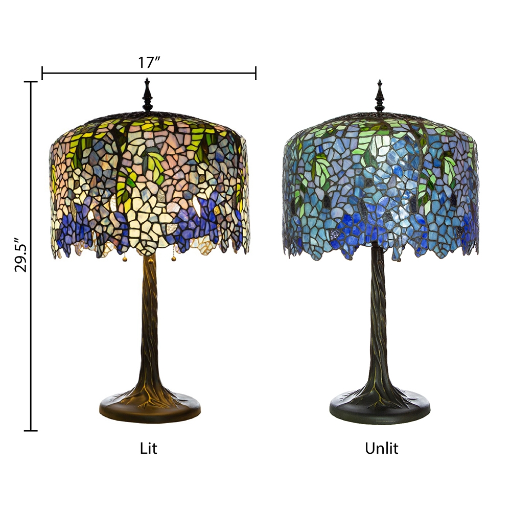 ルイス・コンフォート・ティファニー ステンドグラス Wisteria Wisteria Table Lamp (1902) by Louis Comfort Tiffany – Artchive