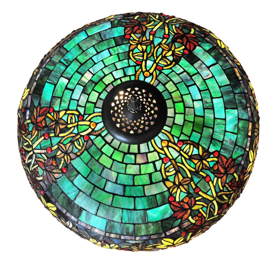 Image 554890_ALTMORE12.jpg, Product 554-890 / Price $1,899.99, Tiffany Style 34"H Stained Glass Turtleback Mosaic Double-Lit Lamp from Tiffany Style Lighting on TSC.ca's Home & Garden department