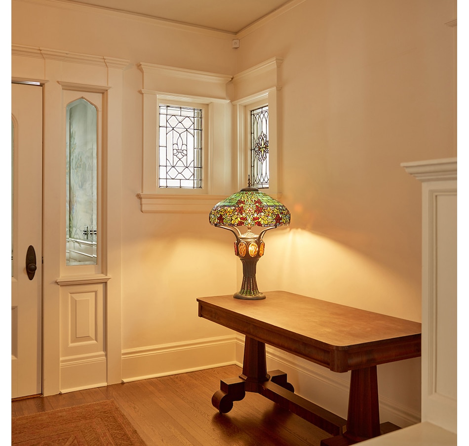 Image 554890_ALTMORE2.jpg, Product 554-890 / Price $1,899.99, Tiffany Style 34"H Stained Glass Turtleback Mosaic Double-Lit Lamp from Tiffany Style Lighting on TSC.ca's Home & Garden department