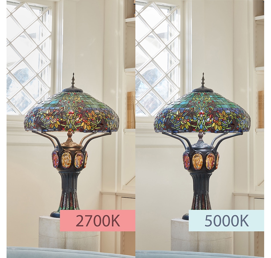 Image 554890_ALTMORE3.jpg, Product 554-890 / Price $1,899.99, Tiffany Style 34"H Stained Glass Turtleback Mosaic Double-Lit Lamp from Tiffany Style Lighting on TSC.ca's Home & Garden department
