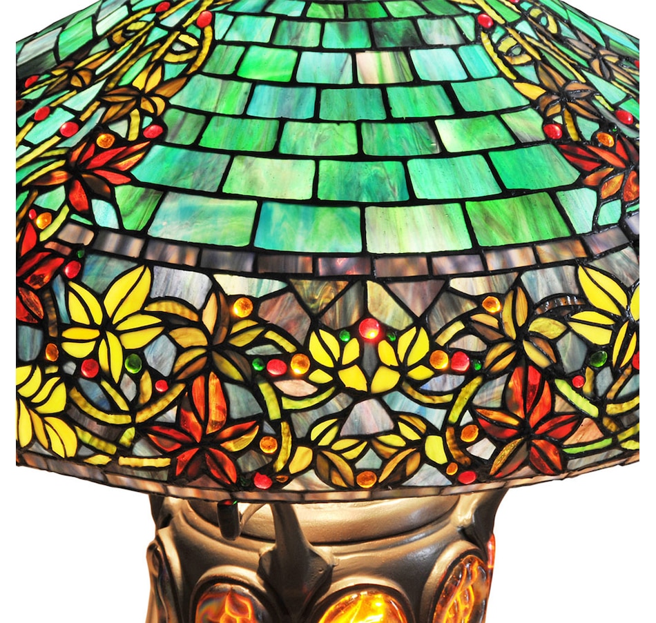 Image 554890_ALTMORE9.jpg, Product 554-890 / Price $1,899.99, Tiffany Style 34"H Stained Glass Turtleback Mosaic Double-Lit Lamp from Tiffany Style Lighting on TSC.ca's Home & Garden department