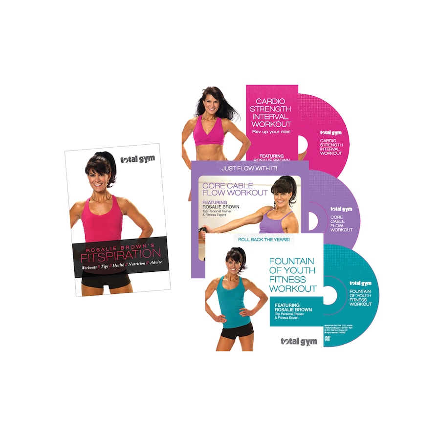 Image 555093.jpg, Product 555-093 / Price $59.95, Total Gym 3 DVD Set and Fitspiration Guide with Rosalie Brown from Total Gym on TSC.ca's Health & Fitness department