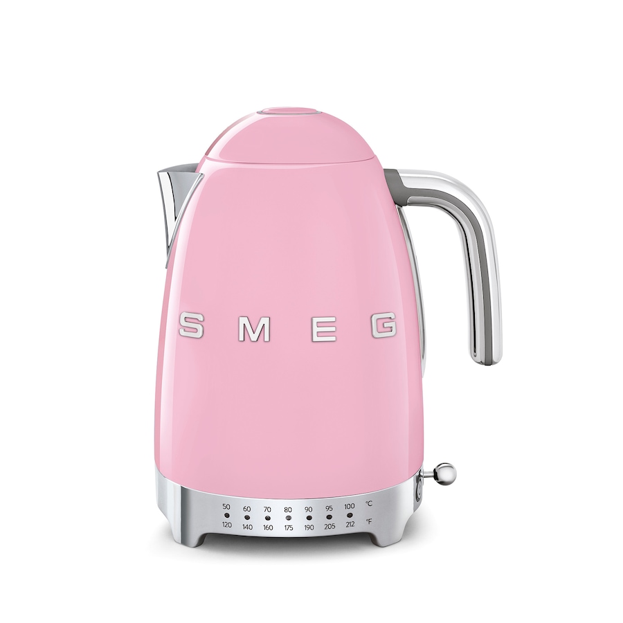 Image 555381_PNK.jpg, Product 555-381 / Price $299.99, SMEG Electric Variable Temperature Kettle with 3D Logo from Smeg on TSC.ca's Kitchen department
