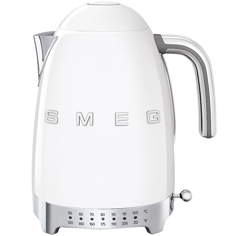 Image 555381_WHT.jpg, Product 555-381 / Price $299.99, SMEG Electric Variable Temperature Kettle with 3D Logo from Smeg on TSC.ca's Kitchen department