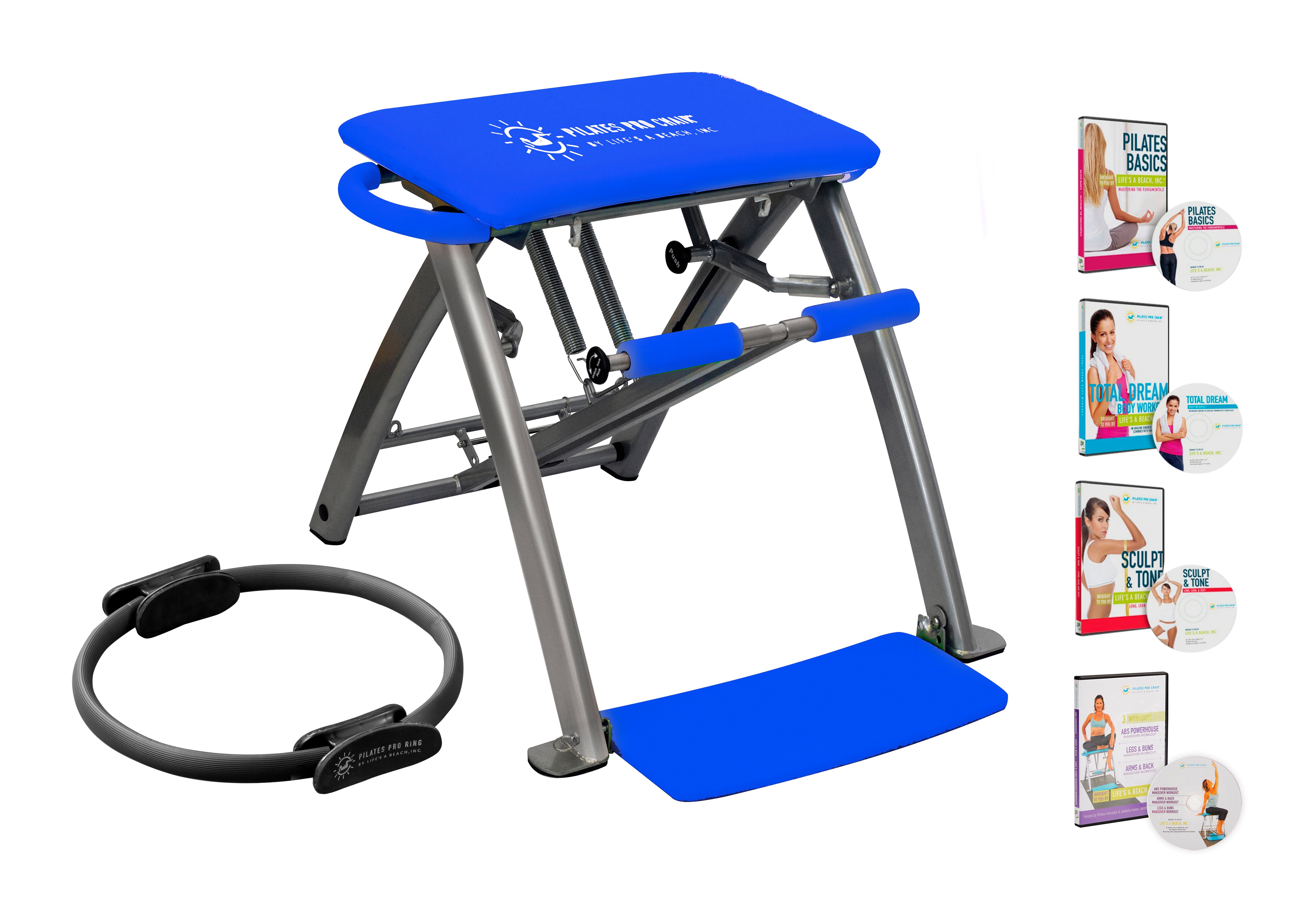 Pilates PRO Chair with Pilates Pro Ring and DVDs - TSC.ca