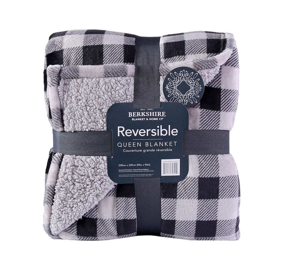 Tsc.ca - Berkshire Blanket Printed Velvetsoft With Sherpa Reverse Blanket
