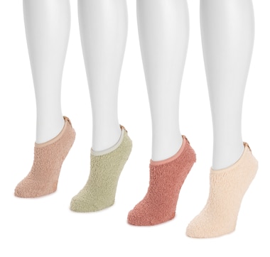Muk Luks Cozy Shea Butter Infused Travel Footsies (4-pack)