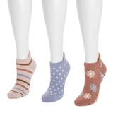 Muk Luks Cotton Ankle Compression Socks (3-pack)