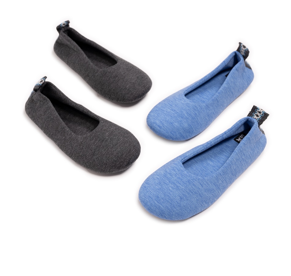 Image 556447_ALTMORE1.jpg, Product 556-447 / Price $19.33, Muk Luks Soft Sole Ballerina Flat with Travel Bag (2-pack) from Muk Luks on TSC.ca's Shoes department