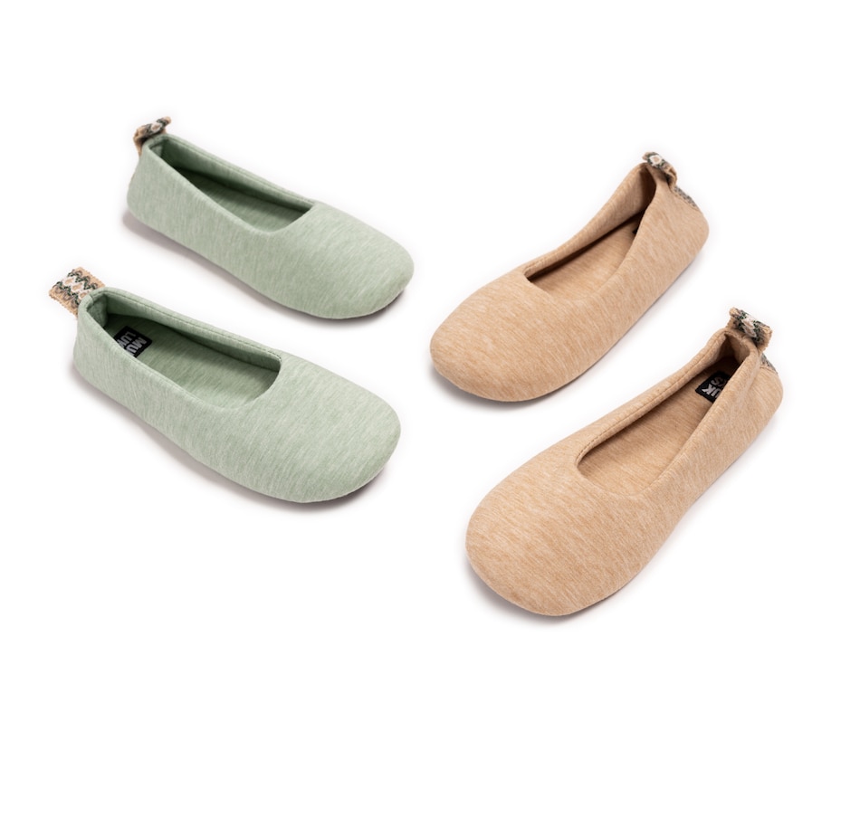 Image 556447_ALTMORE5.jpg, Product 556-447 / Price $19.33, Muk Luks Soft Sole Ballerina Flat with Travel Bag (2-pack) from Muk Luks on TSC.ca's Shoes department