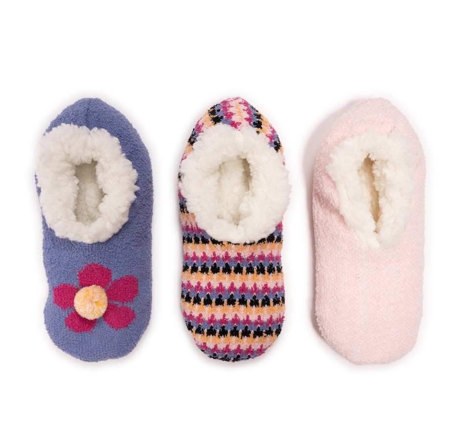 Image 556448_ALTMORE1.jpg, Product 556-448 / Price $29.99, Muk Luks Aloe Infused Ballerina Slipper Socks (3-pack) from Muk Luks on TSC.ca's Clothing & Shoes department