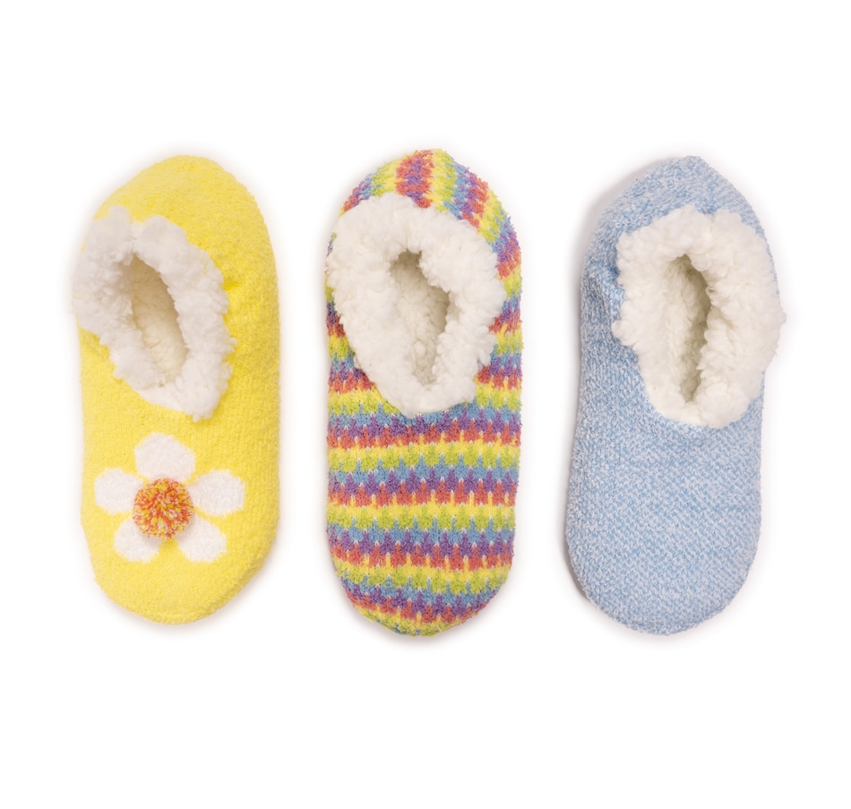 Image 556448_ALTMORE13.jpg, Product 556-448 / Price $29.99, Muk Luks Aloe Infused Ballerina Slipper Socks (3-pack) from Muk Luks on TSC.ca's Clothing & Shoes department