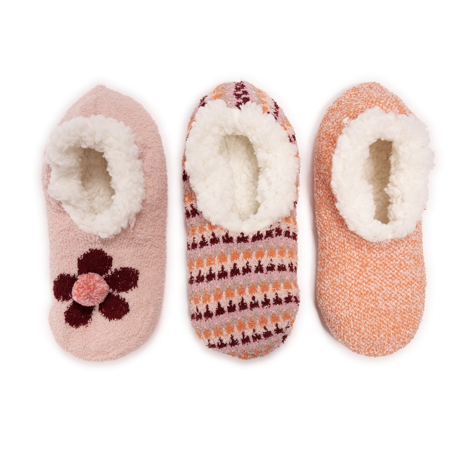 Image 556448_ALTMORE9.jpg, Product 556-448 / Price $29.99, Muk Luks Aloe Infused Ballerina Slipper Socks (3-pack) from Muk Luks on TSC.ca's Clothing & Shoes department