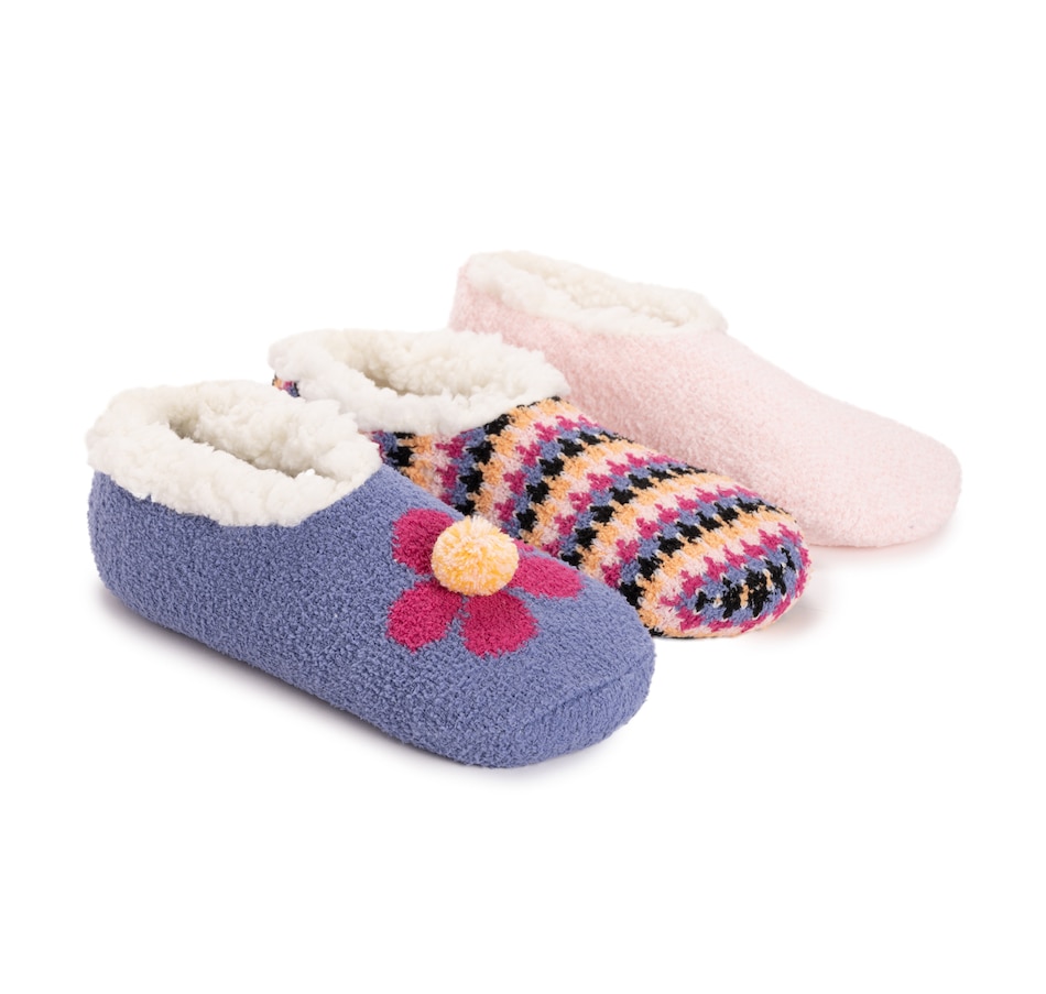 Image 556448_BLPI.jpg, Product 556-448 / Price $29.99, Muk Luks Aloe Infused Ballerina Slipper Socks (3-pack) from Muk Luks on TSC.ca's Clothing & Shoes department