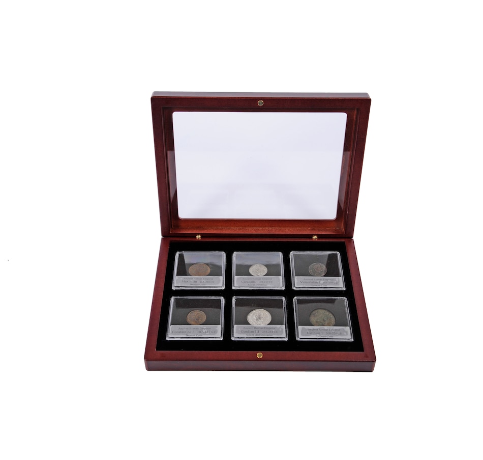 Image 556613_ALTMORE1.jpg, Product 556-613 / Price $419.95, Premium 6-Piece Ancient Roman Collection 198-375 CE & Premium Bronze Signet Ring 100 BCE-400 CE, plus Two Books from Canadian Coin & Currency on TSC.ca's Coins department