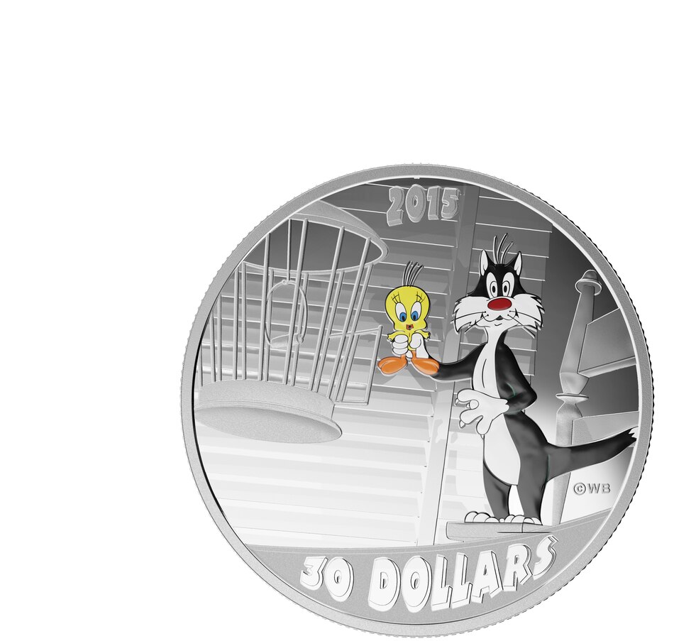 Image 556797_ALTMORE11.jpg, Product 556-797 / Price $189.95, 2015 $30 Fine Silver Coin - Looney Tunes Classic Scenes 3 Coin Subscription "The Rabbit of Seville", "Fast & Furry-Ous", "Birds Anonymous" - 60-Day Auto Delivery Prog on TSC.ca's department