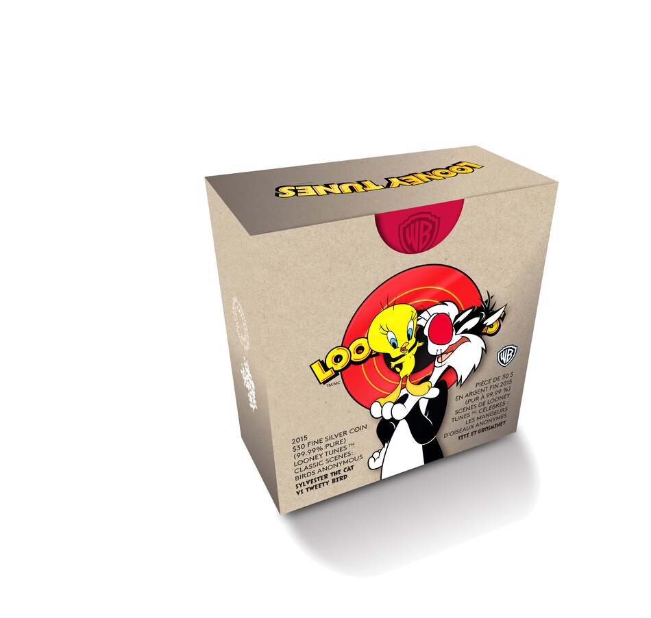 Image 556797_ALTMORE15.jpg, Product 556-797 / Price $189.95, 2015 $30 Fine Silver Coin - Looney Tunes Classic Scenes 3 Coin Subscription "The Rabbit of Seville", "Fast & Furry-Ous", "Birds Anonymous" - 60-Day Auto Delivery Prog on TSC.ca's department