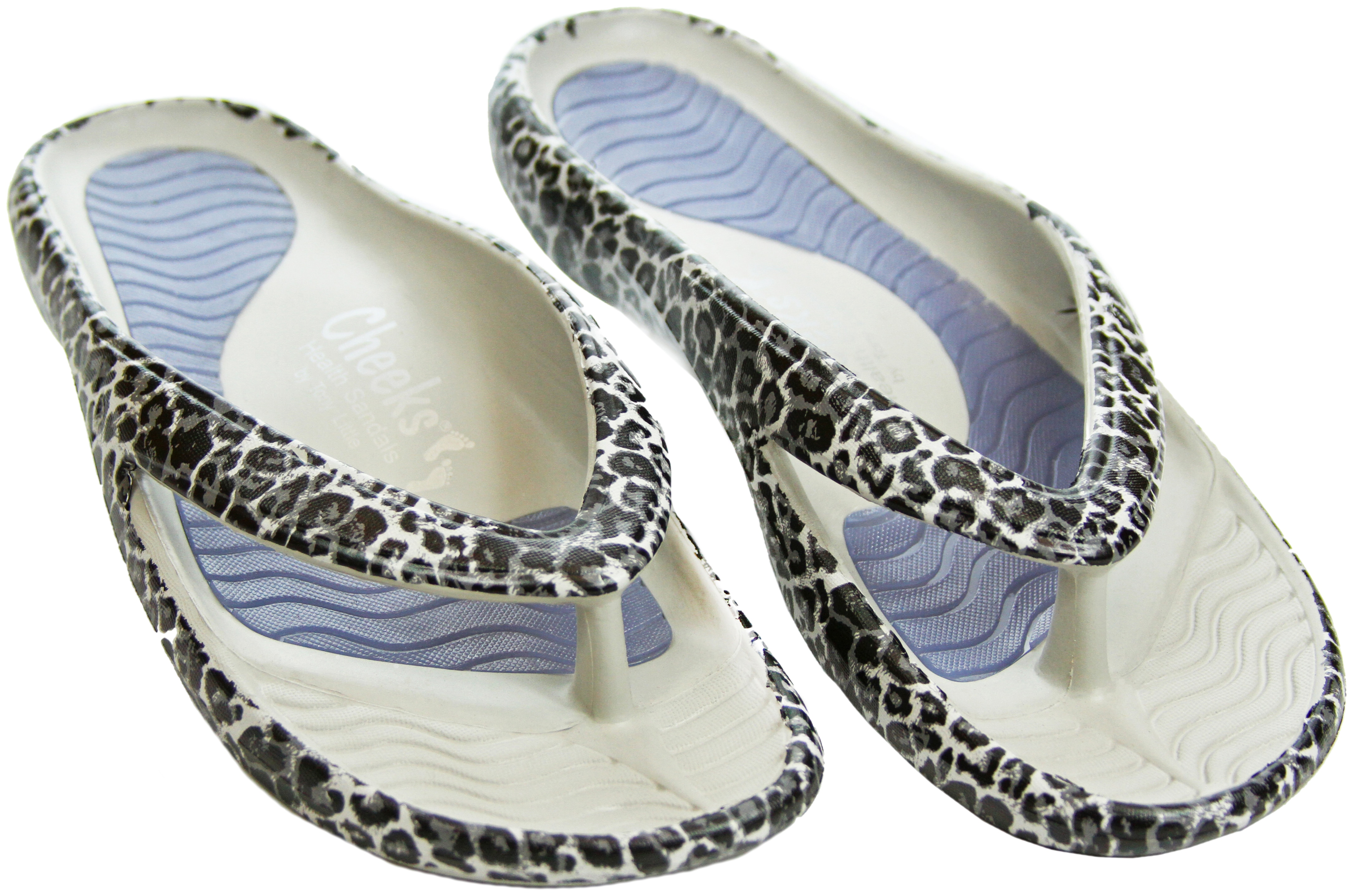 tony little cheeks printed health sandal with gel footbed