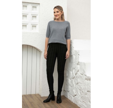 Orange Fashion Village Plaid Legging