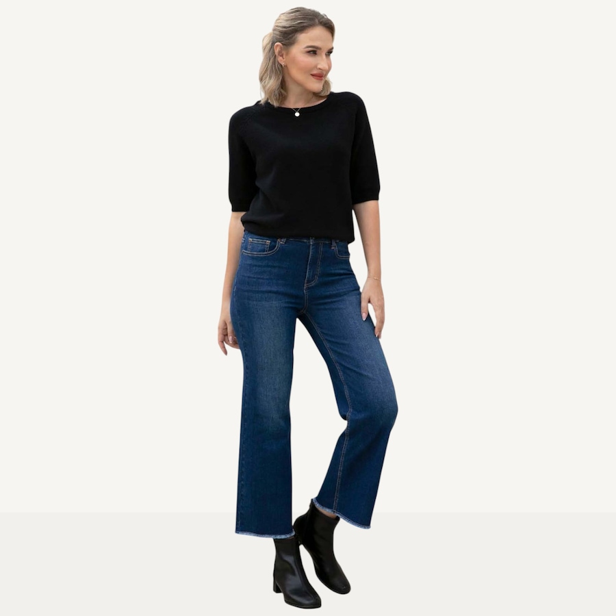 Image 560717_DKW.jpg, Product 560-717 / Price $119.99, Orange Fashion Village Bamboo Wide Leg Denim Pant from Orange Fashion Village on TSC.ca's Fashion department